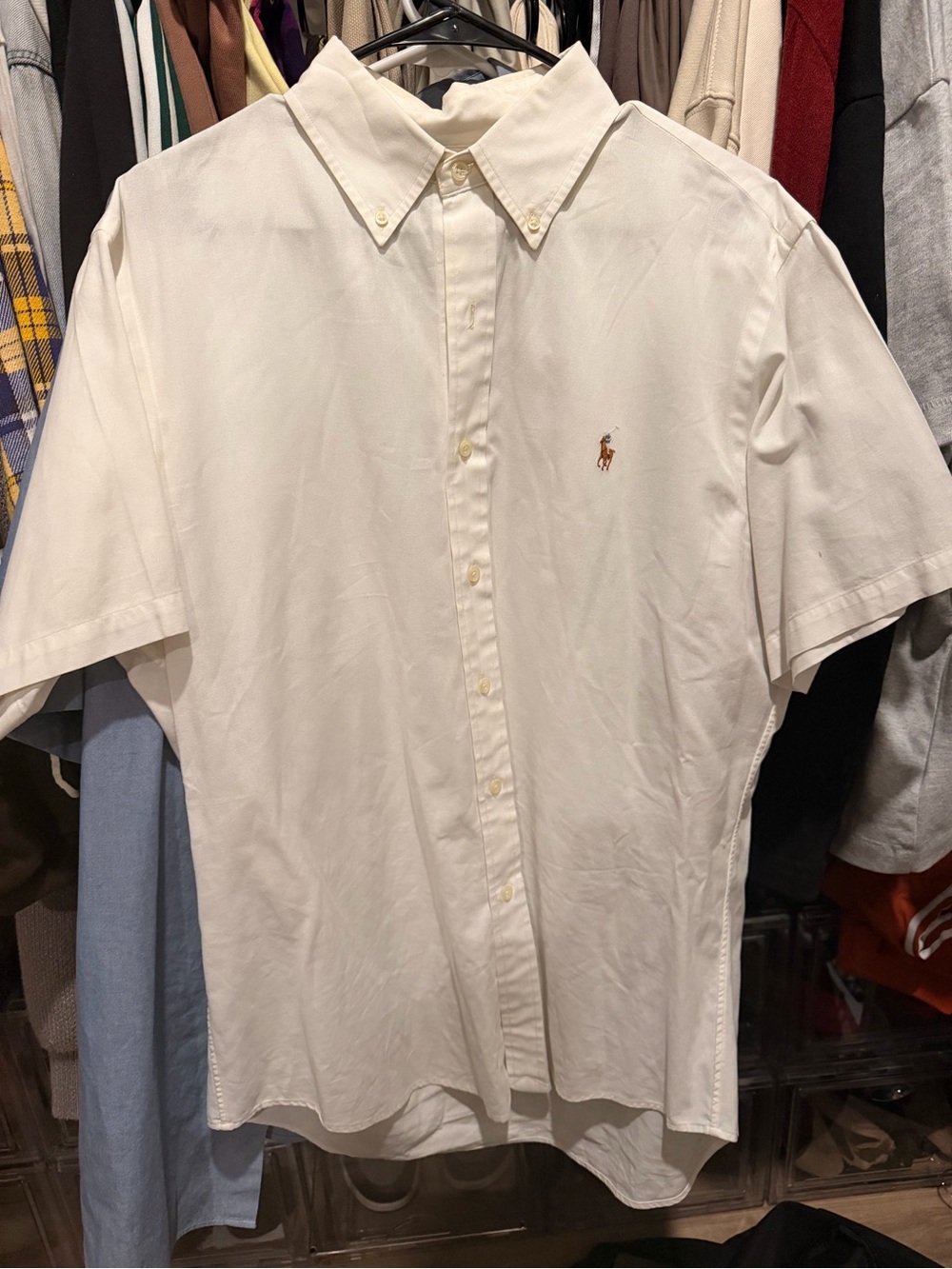 Polo Ralph Lauren short sleeve custom fit oxford shirt